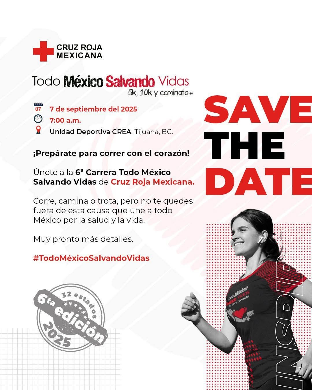 6a Carrera Todo Mexico Salvando Vidas de Cruz Roja Mexicana 2025